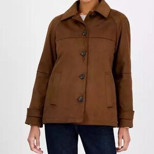 Michael Kors Faux Suede Jacket Size Medium NWT